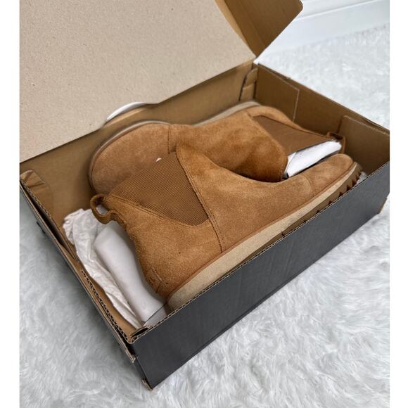 Sorel Harlow Chelsea Boots Camel Brown Suede Waterproof fall winter Women’s 8 - Picture 3 of 16